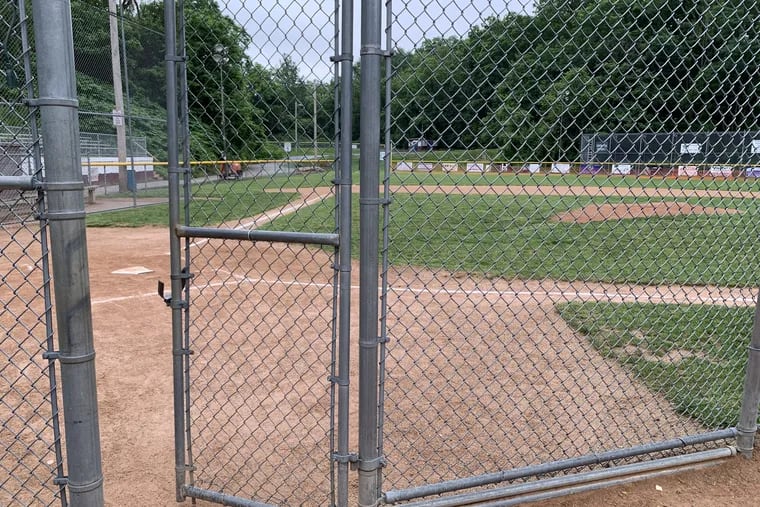 A Little League field in Delaware County.