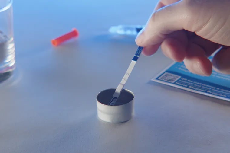 HarmGuard FX test strips, which are being handed out as part of a pilot program in Delaware, can detect xylazine and fentanyl in a drug sample, health officials say.