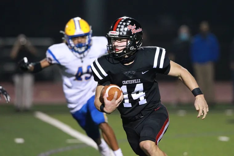 Sophomore quarterback Harrison Susi and No. 6 Coatesville will visit No. 2 Pennridge in the opening round of the District 1 playoffs in Class 6A.