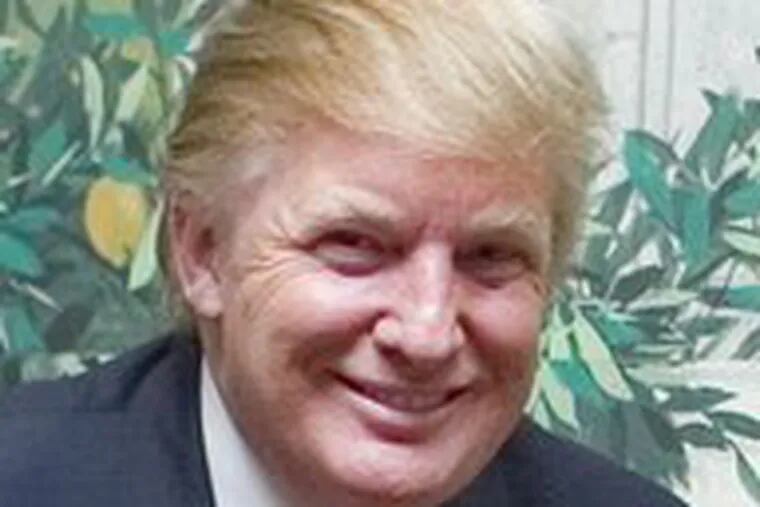 Donald Trump at his 61st-birthday party at the Trump Taj Mahal in Atlantic City on June 16.