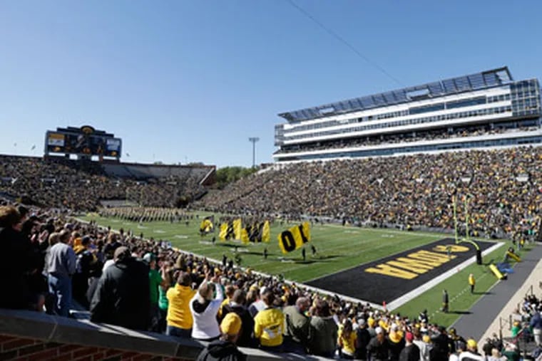 Penn State will face a tough test in Kinnick Stadium when they face Iowa on Saturday night. (Charlie Neibergall/AP)