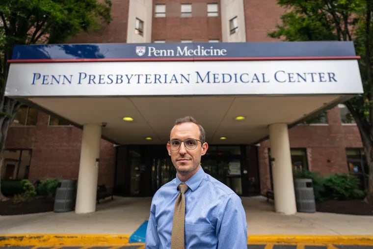 Raymond Lamore, a pharmacist at the critical care unit of Penn Presbyterian Medical Center in Philadelphia, this August.
