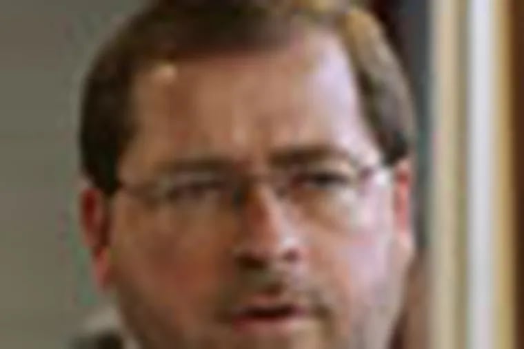 *** FILE *** Conservative activist Grover Norquist, President of the Americans for Tax Reform, stands in his office in Washington in this Jan. 26, 2006 file photo.  "The temptation for an administration in the last two years is to do something for legacy purposes," Norquist said. "And with a Democratic House and Senate, doing something cannot be good."    (AP Photo/Yuri Gripas, File)