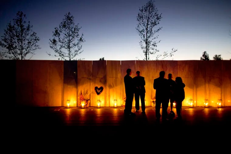 Families gather at the Flight 93 Memorial in Shanksville in 2012.