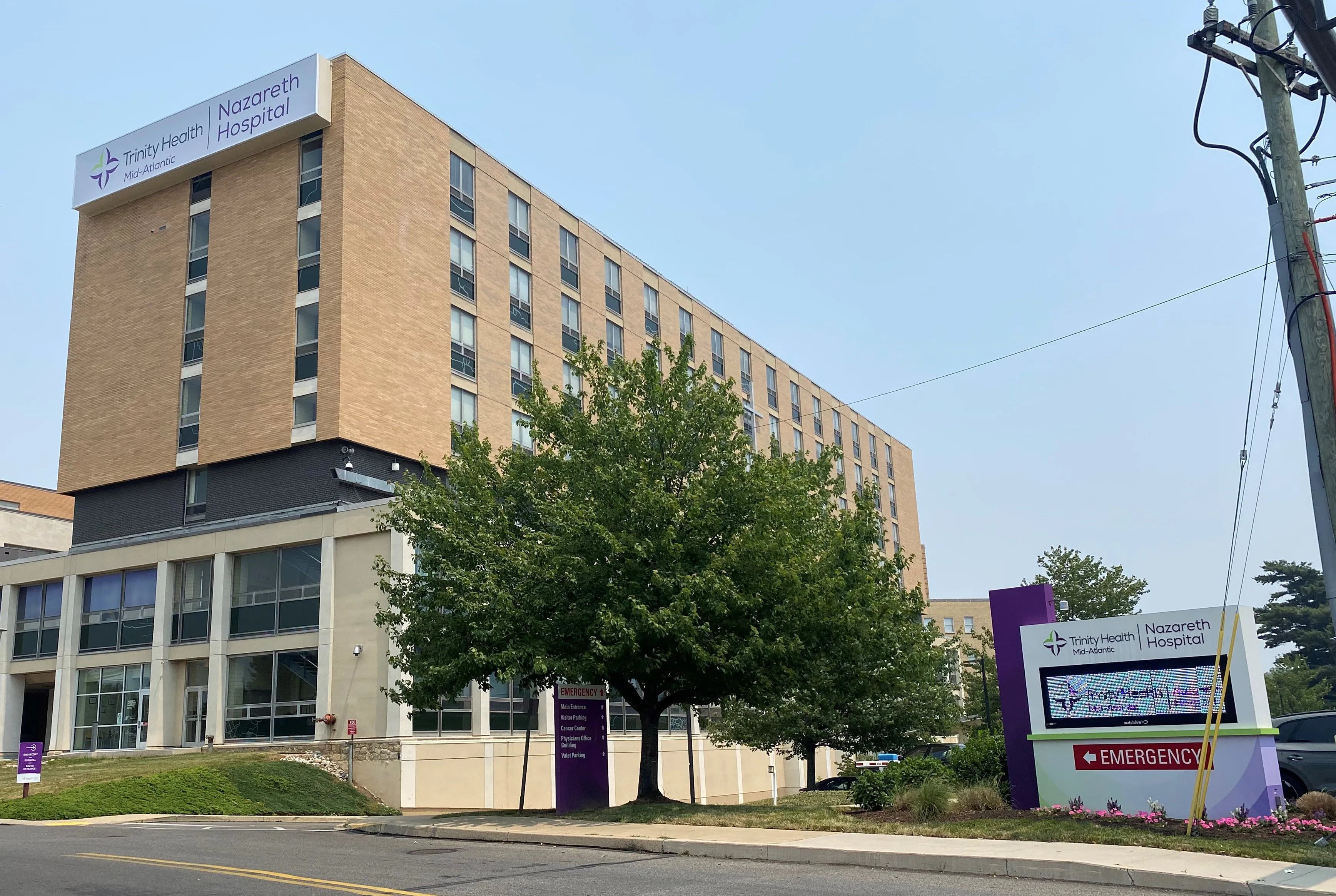 Nazareth Hospital in Northeast Philadelphia had the highest percentage of charity care as a percentage of expenses among hospitals in the Philadelphia region.