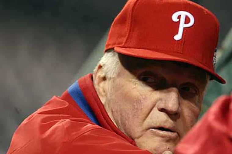 Charlie Manuel didn’t ask Cliff Lee to pitch on three days’ rest because he hadn’t done it before. (Yong Kim/Staff Photographer)