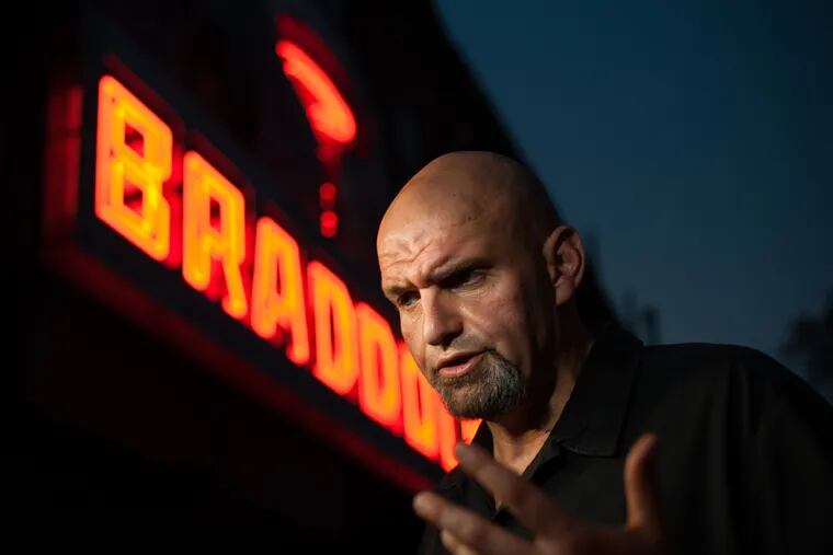 Republicans say John Fetterman, Gov. Wolf's running mate, is an example of a Democratic "leftward lurch" that can help the GOP.