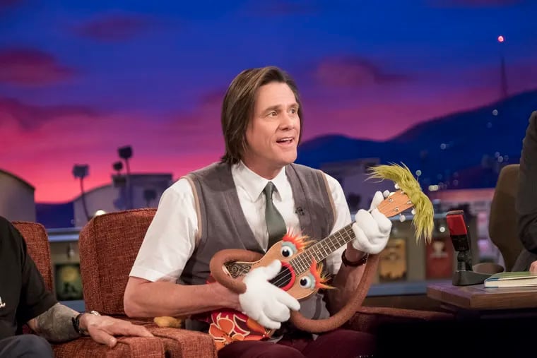 Jim Carrey as Jeff Pickles guesting on "Conan" in the Sept. 9 premiere of Showtime's "Kidding"