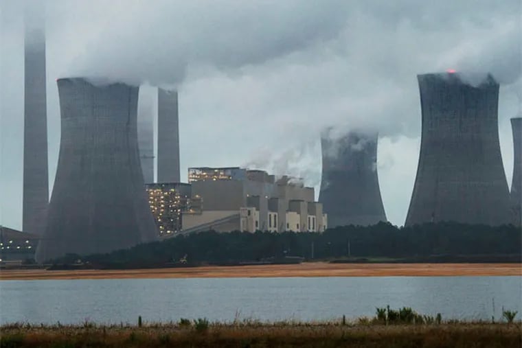 The coal-fired Scherer plant in Juliette, Ga., is one that would be affected by the proposal. (John Amis / Associated Press)