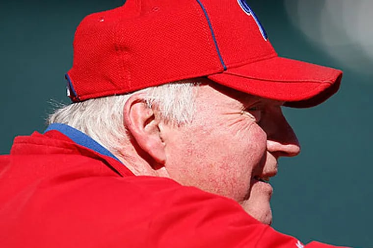"I do trust Rich a lot," Phillies manager Charlie Manuel said of pitching coach Rich Dubee. (David Maialetti/Staff Photographer)