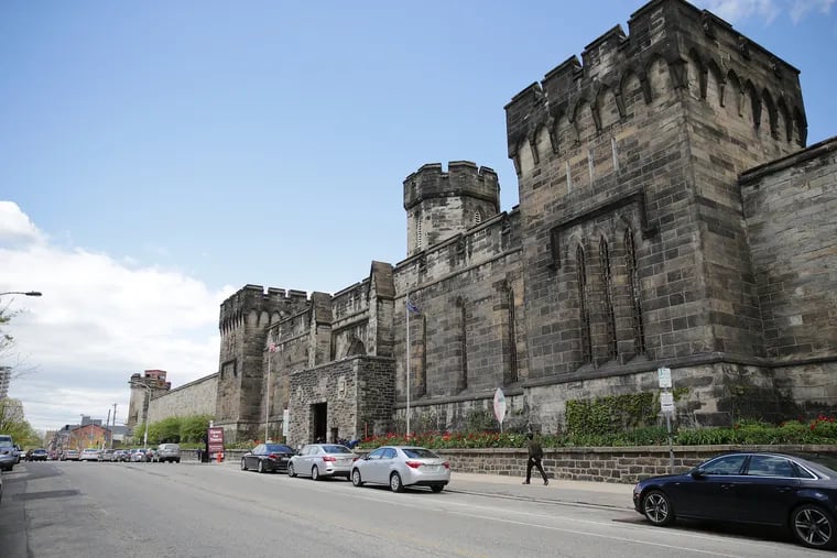An exterior view from Fairmount Avenue of Eastern State Penitentiary in Philadelphia, PA on April 15, 2019.