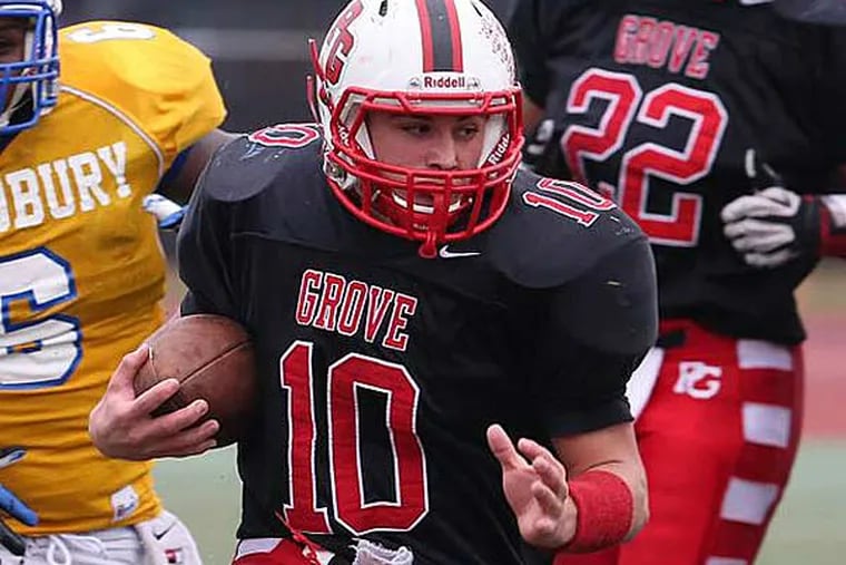 Penns Grove quarterback running the ball during the Group 1 title game. (Photo by: Tom Briglia)