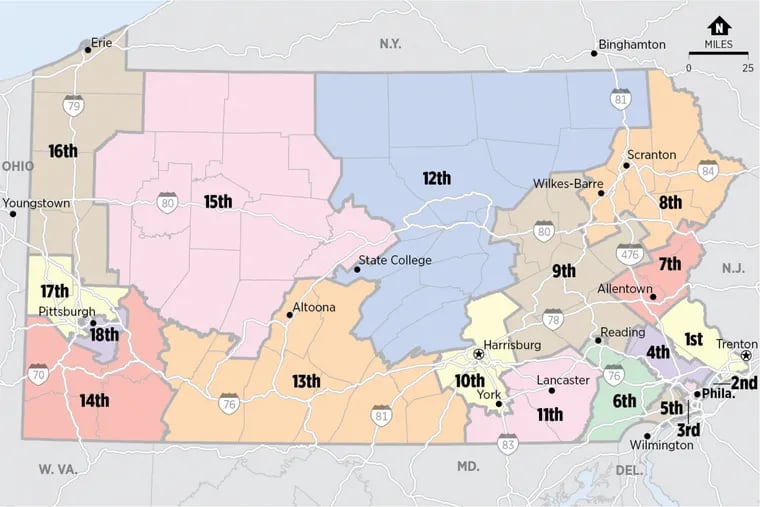 The Pennsylvania Supreme Court redrew the state’s congressional districts on Feb. 19, after ruling that the map drawn by the Republican-led legislature in 2011 was unconstitutional.