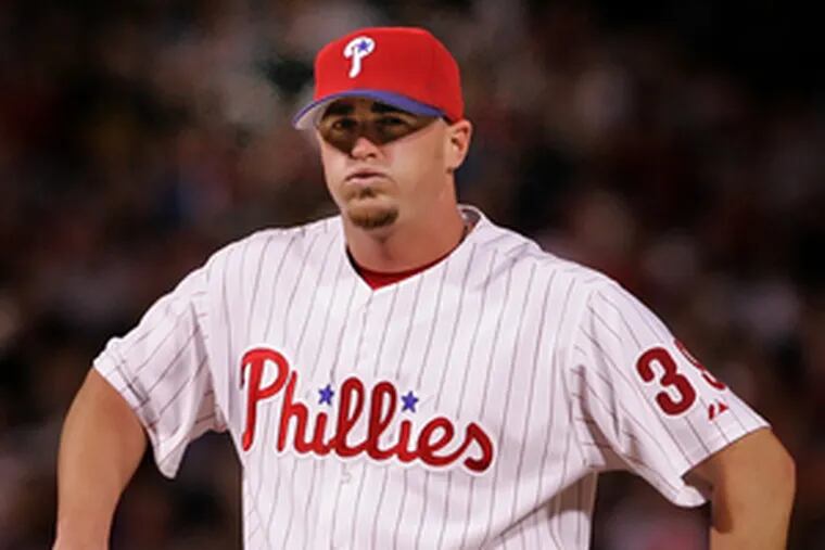 Brett Myers is pleased to be the Phils&#0039; opening-day starter. &quot;I worked my tail off to get this honor,&quot; he said. &quot;But every story said, &#0039;Brett Myers, the guy who beat up his wife.&#0039; &quot; The charges were dropped, but the incident still impacts his life.