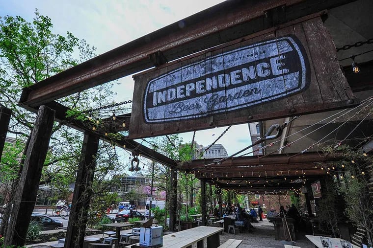 The Independence Beer Garden reopens this weekend in advance of its official opening for the season on April 26.