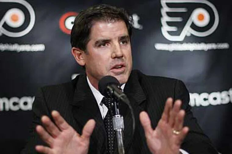 The Flyers have named former Hurricanes and Islanders coach Peter Laviolette as John Stevens' successor. (Clem Murray / Staff Photographer)