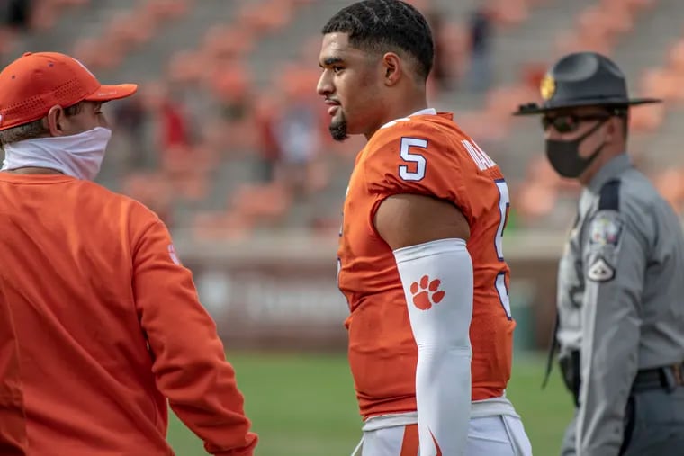 Clemson QB D.J. Uiagalelei, who passed for 342 yards last week against Boston College, gets his second career start Saturday in the absence of Trevor Lawerence.