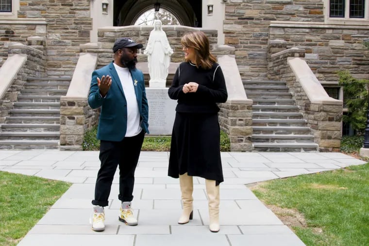 Host Kelly Corrigan chats with Philly chef Omar Tate at St. Joseph's University. He'll be featured on an upcoming episode of Tell Me More with Kelly Corrigan.