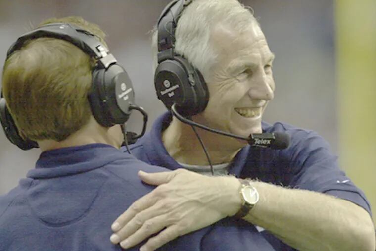 Jerry Sandusky in his final game with Penn State in December 1999. The university's failure to report his alleged crimes is no surprise to experts. (John Beale / Pittsburgh Post-Gazette)