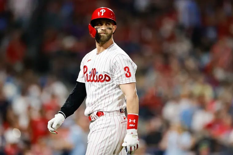 Bryce Harper makes impression at first, but Phillies fall to Guardians 6-5  to end AL streak - West Hawaii Today