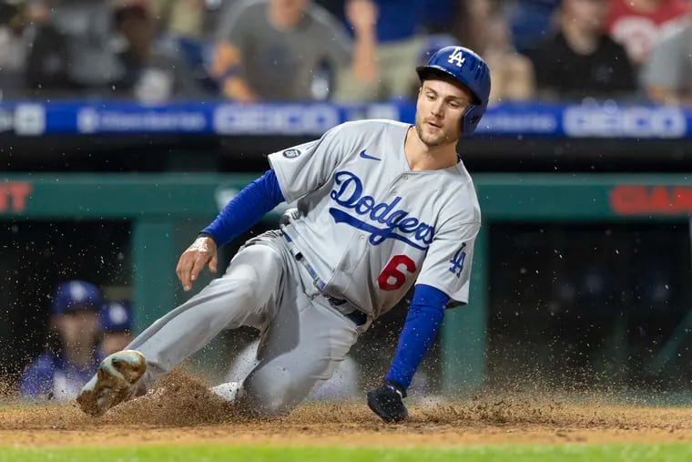 New Phillies shortstop Trea Turner is favored to lead Major League Baseball in hits in 2023. He’s also among the top choices to win the stolen base crown for the first time in his career. (Photo by Mitchell Leff/Getty Images)