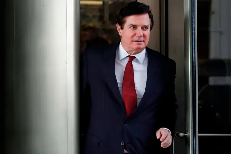 In this Nov. 6, 2017, file photo, Paul Manafort, President Donald Trump's former campaign chairman, leaves the federal courthouse in Washington. A federal judge’s decision to sentence Manafort to less than four years in prison for his conviction on eight felony tax and bank fraud charges, sparked anger and outrage and opened up a conversation about whether the justice system treats different kinds of crimes, and different kinds of criminals, fairly.