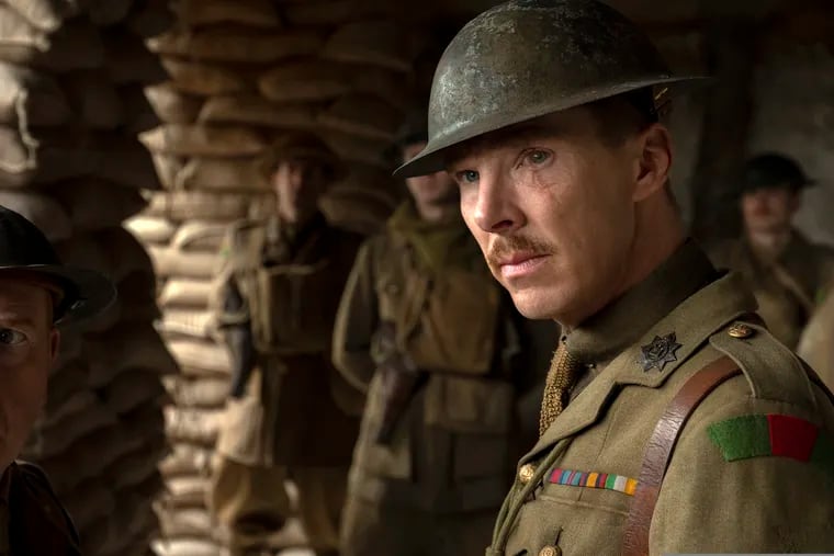 Benedict Cumberbatch as Colonel Mackenzie in a scene from "1917," directed by Sam Mendes.