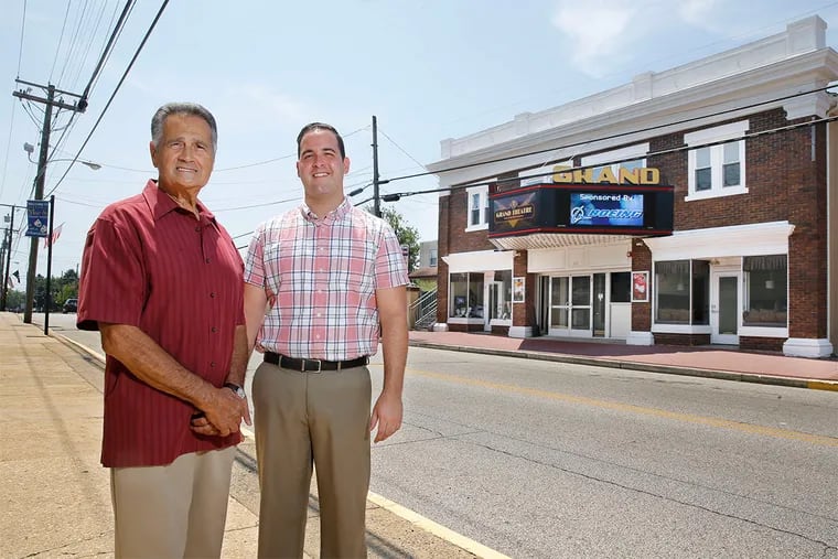 Main Street chairman Ernest W. Carbone II (left) and Council President Cody D. Miller. Main Street is the focus of a new residential and commercial corridor.