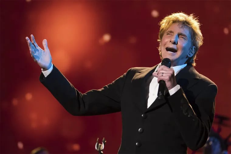 Barry Manilow performs at the world premiere of “Clive Davis: The Soundtrack of Our Lives” at Radio City Music Hall, during the 2017 Tribeca Film Festival, Wednesday, April 19, 2017, in New York.