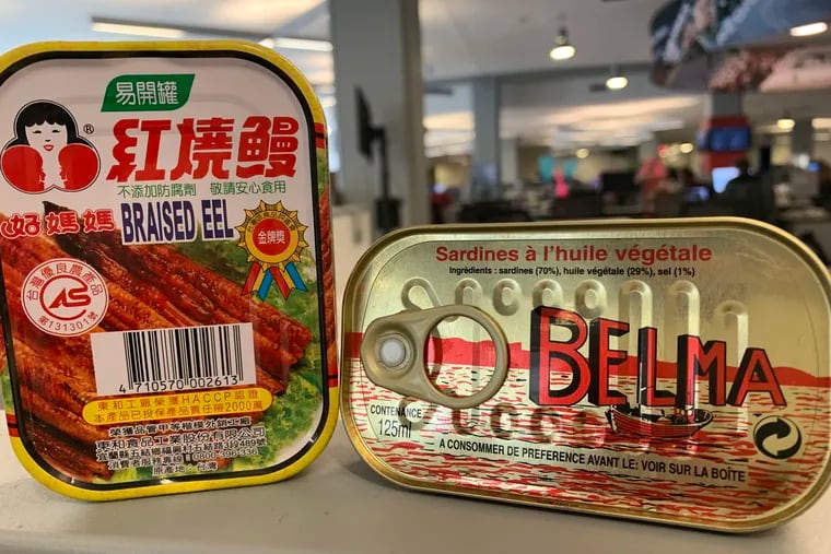 Canned roast eel from Taiwan and sardines in oil from Morocco. Marketers claim a global revival in canned seafood is starting to reach the U.S.
