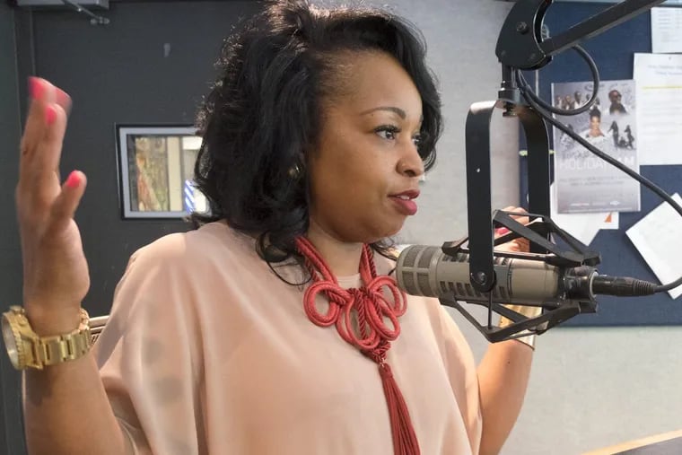 Philadelphia breast cancer survivor Traci Smith, shown here talking with WDAS radio host Patty Jackson last year, works to help other black women become more aware of their risks and options.