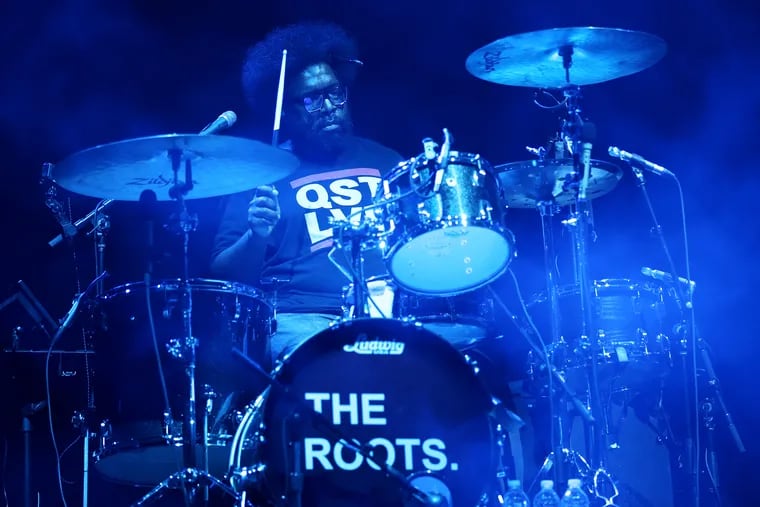 Questlove performs with The Roots during the annual Roots Picnic at the Mann Center in Philadelphia's West Fairmount Park on Saturday, June 1, 2019.