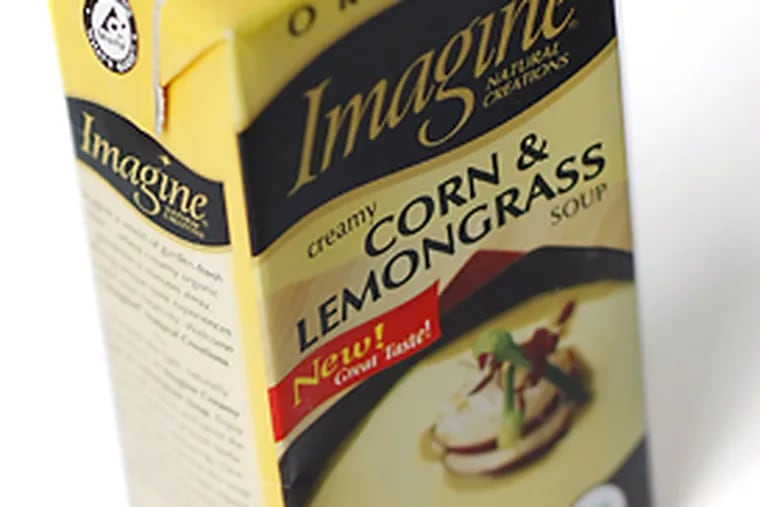 Imagine having Creamy Corn and Lemongrass soup for lunch at the office, without calling for takeout. Imagine brand has a line of 16 new tasty soups in shelf-stable boxes that store nicely in a desk drawer.
