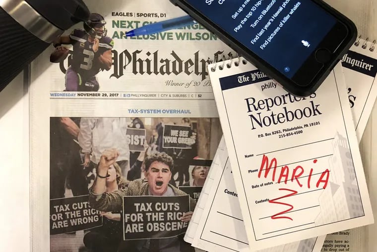 iPhone? Check. Notebook? Check. Outraged citizens? Check. Maria Panaritis is the new Pennsylvania columnist for The Inquirer, Daily News and philly.com.