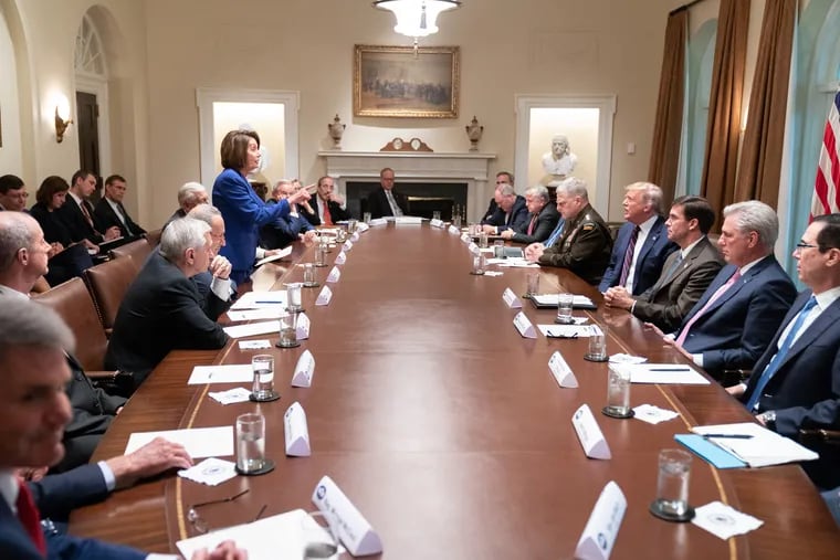 One Nancy, Many Johns: House Speaker Nancy Pelosi in a White House showdown this week with President Donald J. Trump, the lone powerful woman surrounded by powerful men.