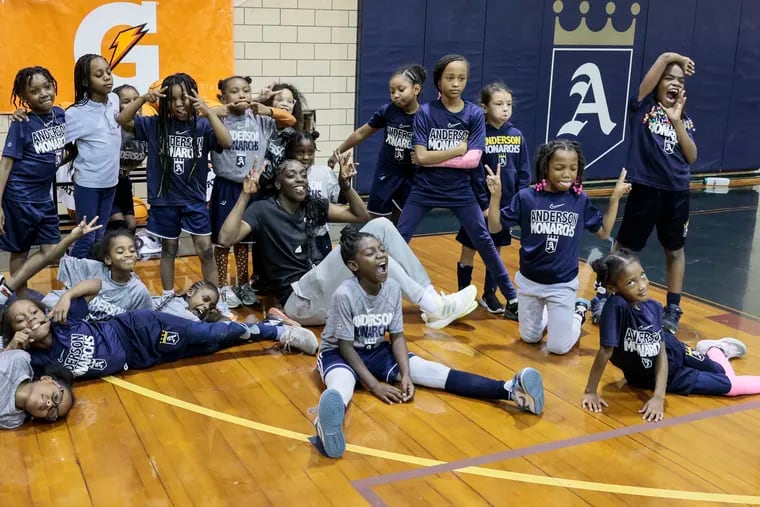 Kahleah Copper surprised young athletes  from the Anderson Monarchs with a donation of $10,000 to provide new equipment for a youth basketball program.