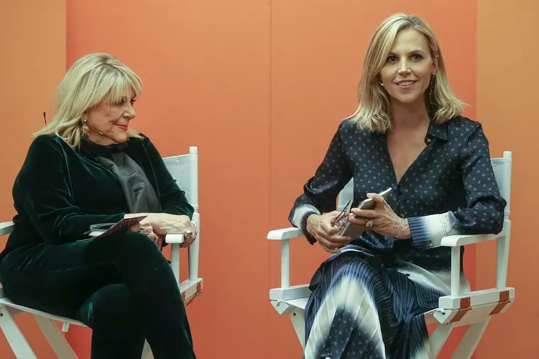 Tory Burch, with her mother, Reva sit on a panel discussions about empowering women and entrepreneurship at her store in King of Prussia. The Tory Burch Foundation is launching an Embrace Ambition Series in March in celebration of Women's History Month. Intimate events will be held at our boutiques leading up to an International Women's Day event in NYC,  Monday, March 4, 2019.