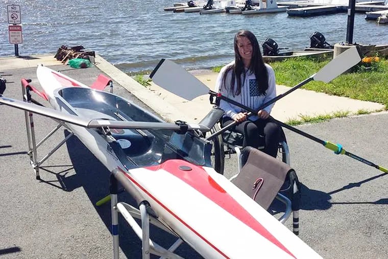 Taylor Roberts is in charge of the para-rowing races at the Jefferson Dad Vail Regatta.