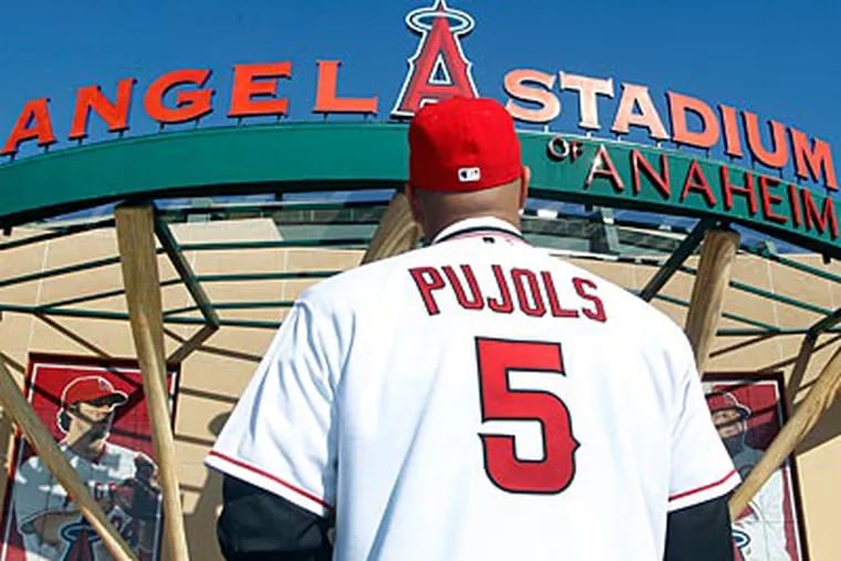Albert Pujols and the Angels agreed to a landmark 10-year, $254 million deal. (Alex Gallardo/AP)