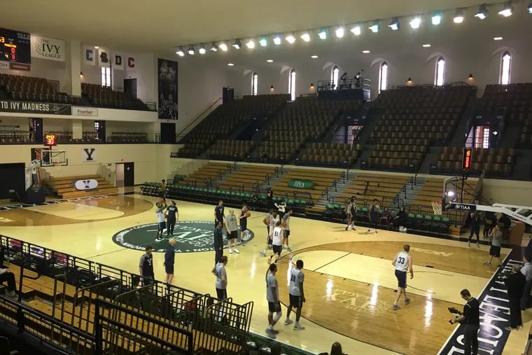 This year's Ivy League basketball tournaments are being played at Yale's 2,800-seat John J. Lee Amphitheater.