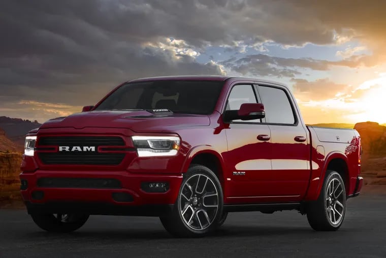 The 2022 Ram 1500 Laramie G/T features a 5.7-liter eTorque Hemi V-8 that produces 395 horsepower. It powers the big truck to 60 mph in just over 6 seconds.