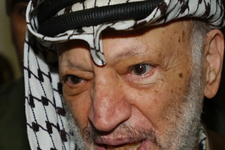 . . . that was made famous by the late Yasser Arafat (above).