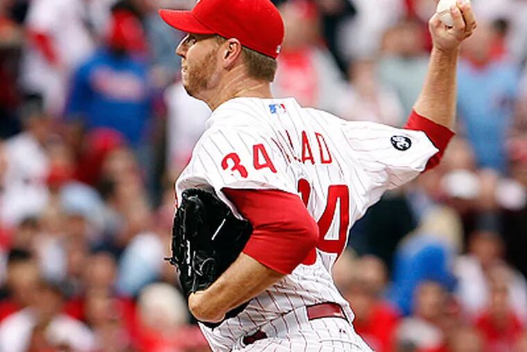 The Phillies continue to produce memorable playoff moments, few bigger than Halladay's no-hitter. (David Maialetti / Staff Photographer)