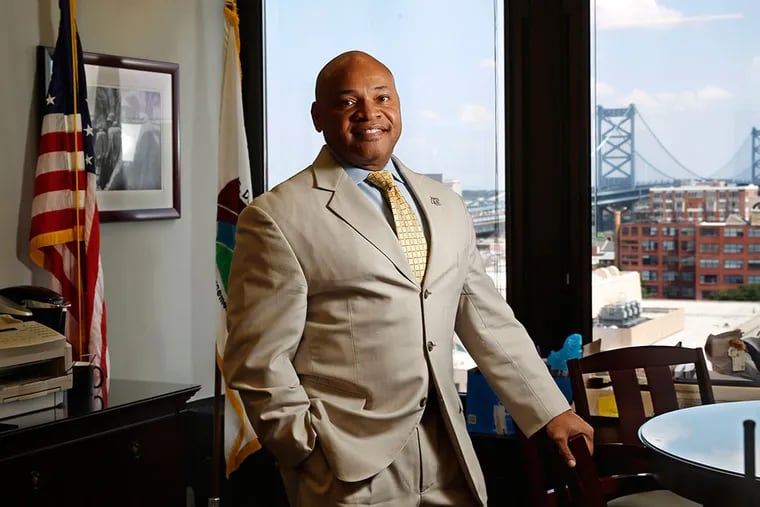 Gary Tuggle, special agent in charge of the Drug Enforcement Administration’s Philadelphia Field Division, in his office in the federal building at Sixth and Arch Streets. (MICHAEL BRYANT/Staff Photographer)