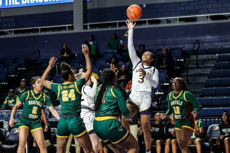 Amaris Baker (3), in a game earlier this season, helped lead Drexel into the CAA tournament quarterfinals.