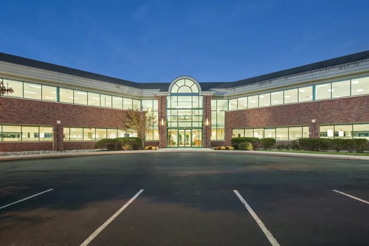 The 17 Campus Blvd. office building in Newtown Square, one of five properties acquired this month by the Henderson Group of Media.