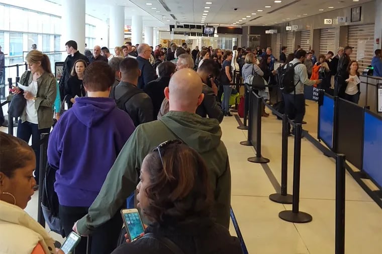 WIMG 1300AM host Craig Haynes said he stood in line at Philadelphia International Airport for 50 minutes with only 2 TSA lines open.