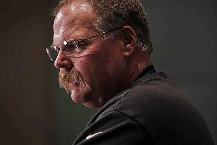 Former Eagles head coach Andy Reid during press conference at the NovaCare Complex on Friday, December 14, 2012. (Alejandro A. Alvarez/Staff Photographer)