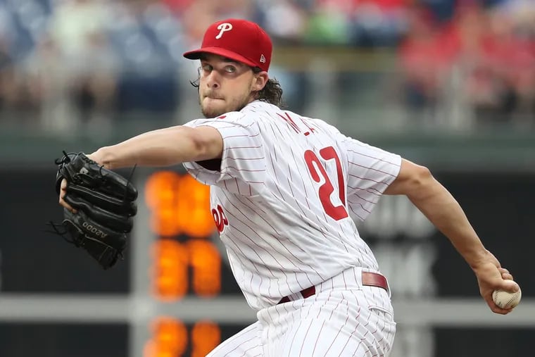 Aaron Nola takes the mound Friday night for the Phillies in the opener of a three-game series against the New York Mets.