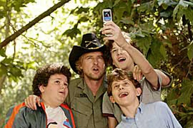 From left: Troy Gentile, Owen Wilson, Nate Hartley and David Dorfman conspire to defeat a school bully in “Drillbit Taylor.”